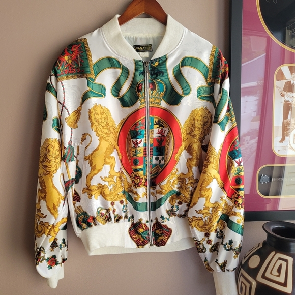 PMB Fashion Apparel Other - VTG Rare Korean Unisex Bomber Jacket PMB Fashion Apparel Size 8 Full Zipper Silk